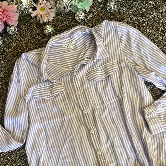 Striped Button-Up Shirt - Picture 3 of 8